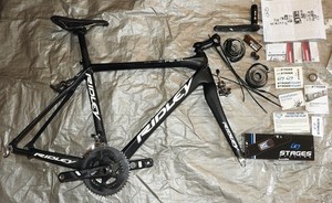 Ridley Fenix carbon endurance road frame and fork Zipp Sram Force Fisik parts!