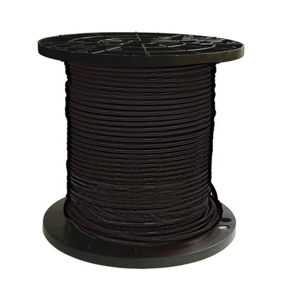 500 Ft. 8 Black Stranded CU Simpull THHN Wire
