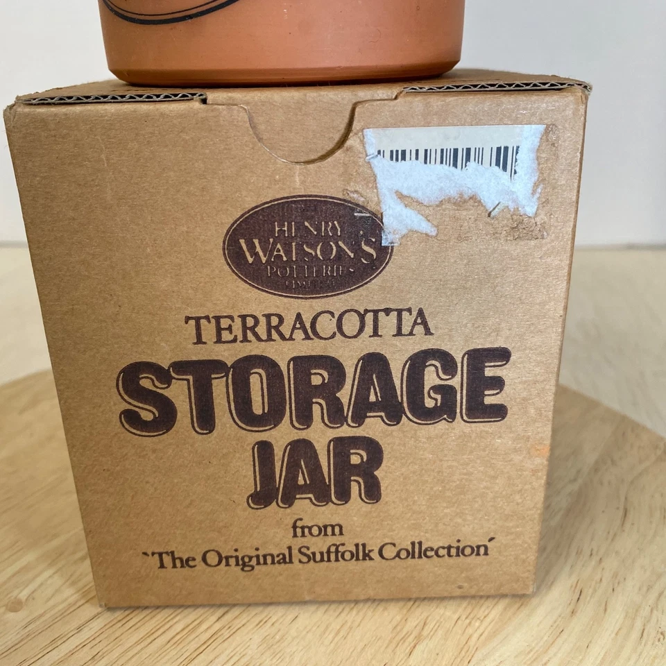 Tarro de almacenamiento de galletas Henry Watson Pottery "The Original Suffolk Cannister" (olla) Foto 2 de 4