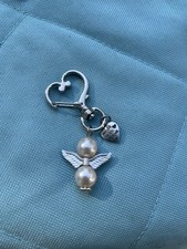 Vintage Keychain Guardian Angel Religious Christian