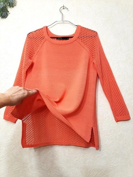 Women Karen Millen Sweater Pink Cotton 38 / M / 46