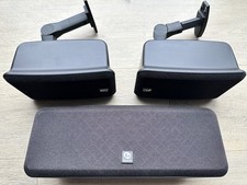 Boston MCS95 Center MCS90 Satellite Speakers w Stand Mounting Bracket Tested