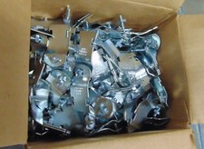 Steel Electro-Galvanized Pipe Clamps - Case of 100 - Bulk Pricing! 