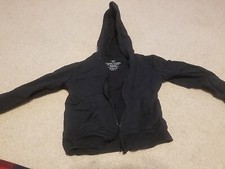 Faded Glory Black Zip Up Jacket Size 4-5 XS