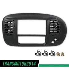 Black Center Dash Radio Bezel Fit For 97-03 Ford F150 Expedition w/ Air Vent New