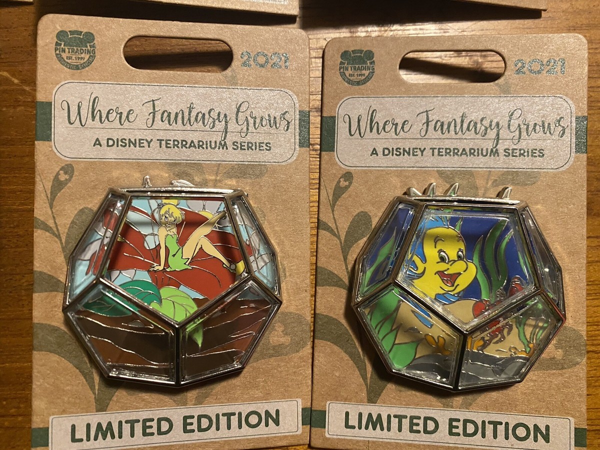 2021 Disney Where Fantasy Grows Terrarium Complete 12 Pin
