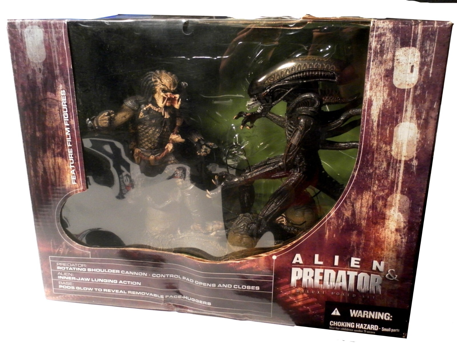 Alien Predator figures deluxe box set Movie Maniacs series 5 AVP mcfarlane open