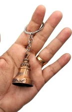 TEJ GIFTS Classic Antique Tibetan Temple Bell  Guardian bell Keyring Gift