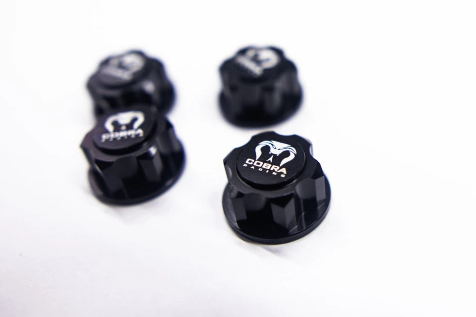 Cobra Racing 17mm Hex Wheel Nut Set – Black Aluminum - Image 2 of 4