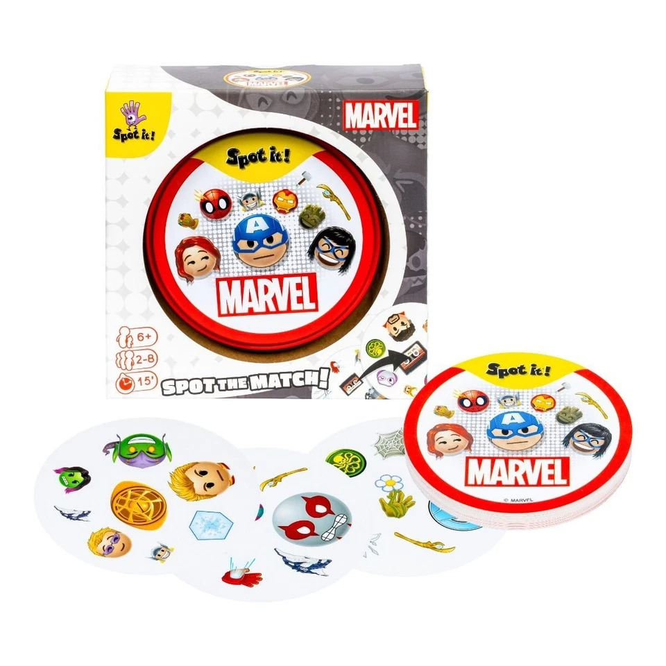 Spot It Marvel Family Card Board Game Kids Toys 2-8 players Super Hero Ages 6+ - Image 3 of 4