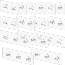 Vivinin 15 Pack Shower Caddy Adhesive Replacement, No Drilling Shower Shelf, Str