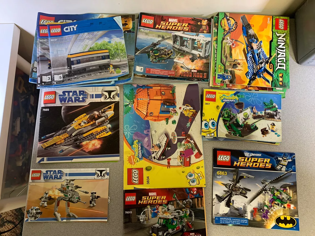 Lego Instructions Lot 3834 76007 76015 3817 7669 8014 9442