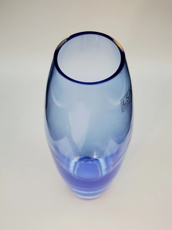 Florero azul cielo LSA INTL FONDO GRUESO 10 PULGADAS DE ALTO Foto 2 de 3