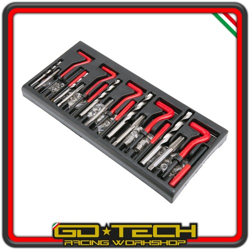 KIT RIPARAZIONE FILETTI ELICOIDI MASCHI RIPRISTINA FILETTATURE M5 M6 M8 M10 M12 - Afbeelding 4 van 8