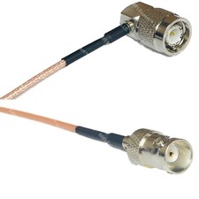 RG316 TNC Male Angle to BNC FEMALE RF Cable Rapid-SHIP LOT