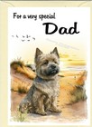 Cairn Terrier Dog Blank Card (6"x4") For DAD Ideal Birthday, Father's Day, etc