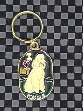 I LOVE MY POODLE Black  KEYCHAIN POODLE SUNCATCHER KEYRING 
