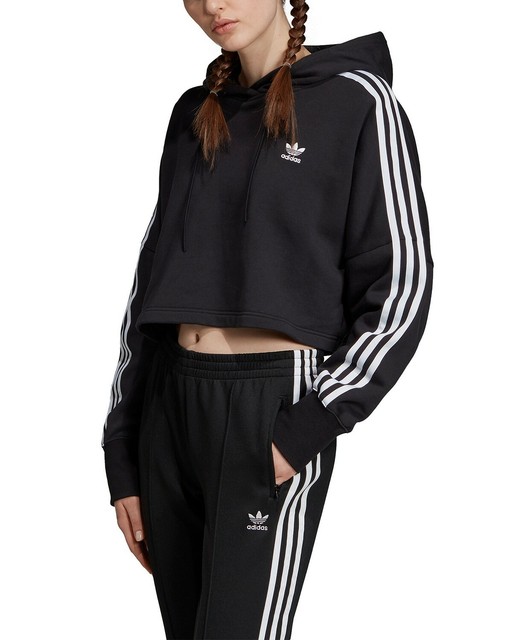 adidas originals women's crop hoodie