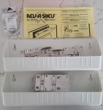 Rev A Shelf 11" Kitchen Sink Front Tip-Out Trays, White, 2-Pack, 6572-11W-5-R