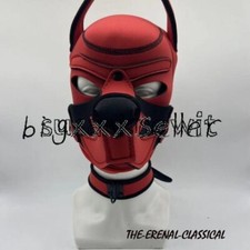 New Fashion Puppy Cosplay Costumes Detachable Full Head Hood Masks Crawling