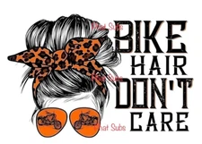 Sublimation Print Bike Hair Ready to Press Heat Transfer