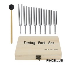 8pcs/set Tuning Fork Sound Vibration Therapy Chakra Steel Music Kit 256-512HZ