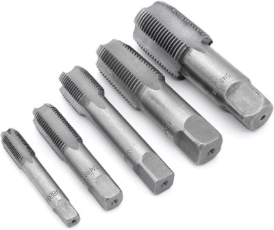 5Pcs Gewindenachbohrer, BSP 55 Grad Gewindeschneider G1/8 G1/4 G3/8 G1/2 G3/4