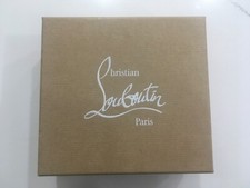 Christian Louboutin leather cardholder smokey /gray brand new
