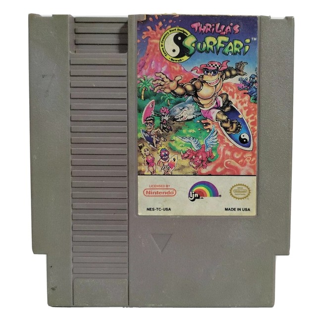 Vintage T&C Surf Designs: Thrilla's Surfari Nintendo NES Game Authentic Working