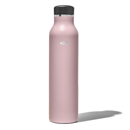 OXO Insulated Water Bottle, 24oz, Rose Quartz