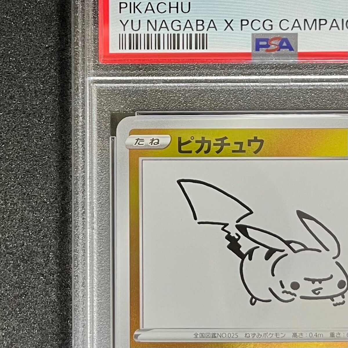 PSA 10 Pikachu 208/S-P Yu Nagaba X PCG Campaign Promo 2021 PSA 10 Pikachu 208/S-P Yu Nagaba X PCG Campaign Promo 2021