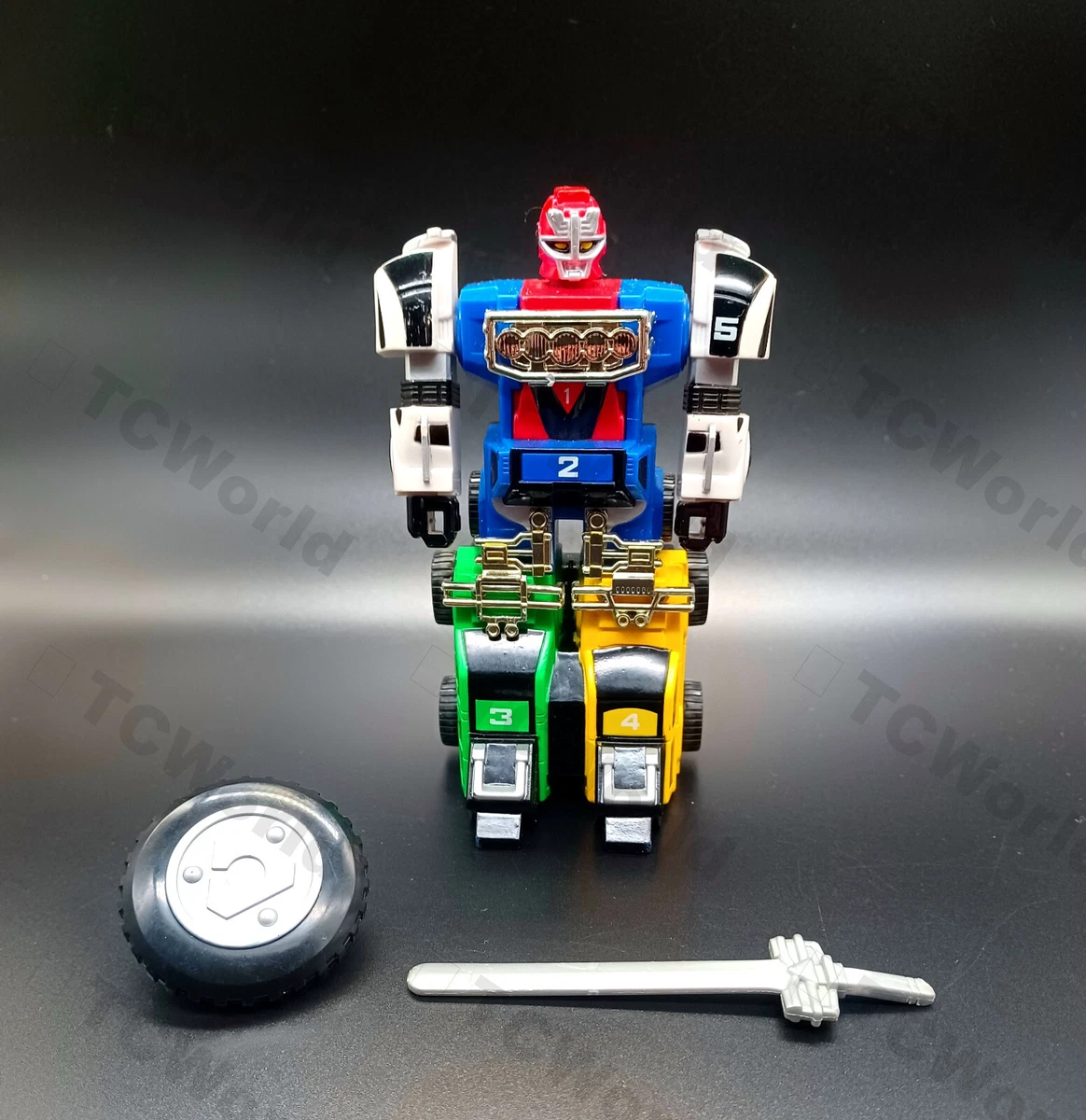 Bandai Power Rangers Turbo Megazord - Robot Transformable VTG 1997 - 29 Cm - Occasion