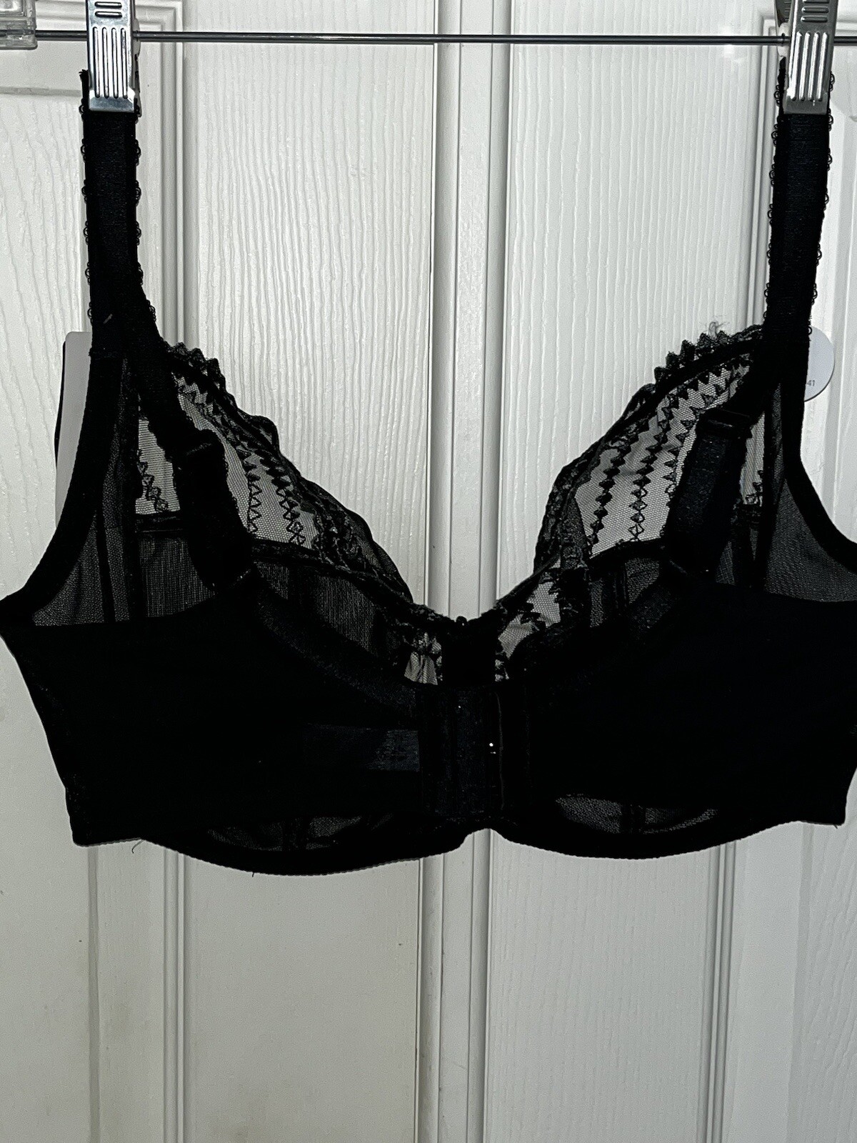 NWT Wacoal 855304 Evocative Edge Underwire Bra, Black, Size 34G