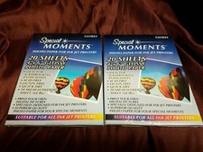 2 Special Moments Glossy Photo Paper 4x6-40 Sheets lot-for Inkjet printers New