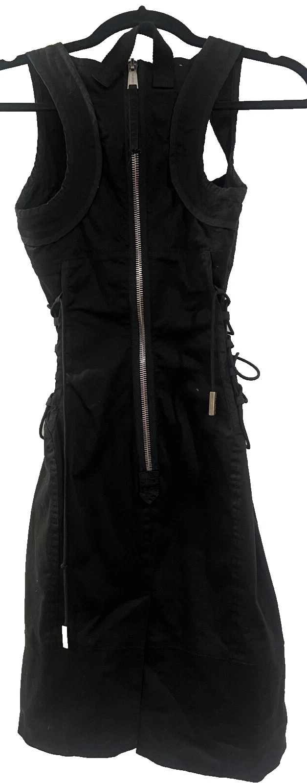 abito dsquared2 punk rock aderente passerella corsetto regolabile foderato $1.400 tg42 RARO