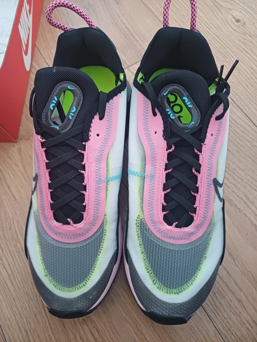 women's Nike Air Max 2090 white/black-pink foam uk size UK