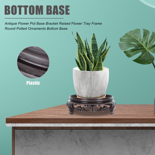5Pcs plant pot base Flower Pot Tray Teapot Vase Base Bonsai Plastic
