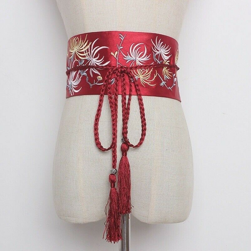 OOAK Handmade Embellished Stretch 84” Kimono Belt Amazon.com: WRITWAA Kimono Belt Board Obi Ita Plate Japanese  main image 4