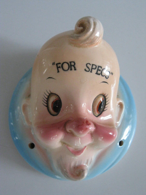Vintage Ceramic Hillbilly Guy for Holding "FOR SPECS" your glasses