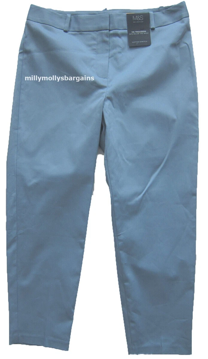 M S Womens Marks and Spencer Crop Trousers Size 14 12 Medium