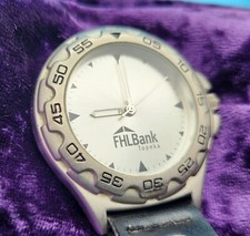 SWEDA - Pocket Watch w/ Belt Clip, Needs Battery FHL Bank Topeka