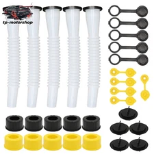 5X Gas Can Spout Nozzle Vent Kit Replacement for Plastic Gas Cans Old Style Caps