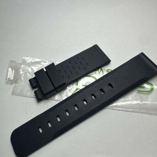 Glycine Blue Men Strap Rubber 22Mm Mint Nos Band For Wristwatch - Picture 1 of 3