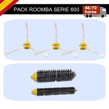 PACK 5 EN 1 COMPATIBLE CON ROOMBA 650: 2 CEPILLOS CENTRALES + 3 LATERALES