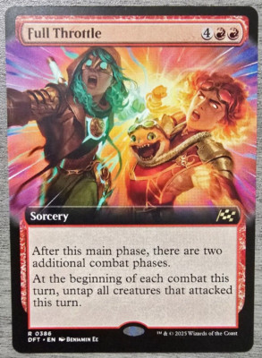Full Throttle (Rare-Extended Art) #386 Aetherdrift MTG Near Mint