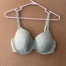 Auden Women's Full Coverage green lace Lightly Lined T-Shirt Bra 38C nursing