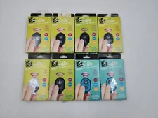 Wholesale Lot of 8 Selfie Wireless Shutter Button 2 Blue 6 Black Apple Camera