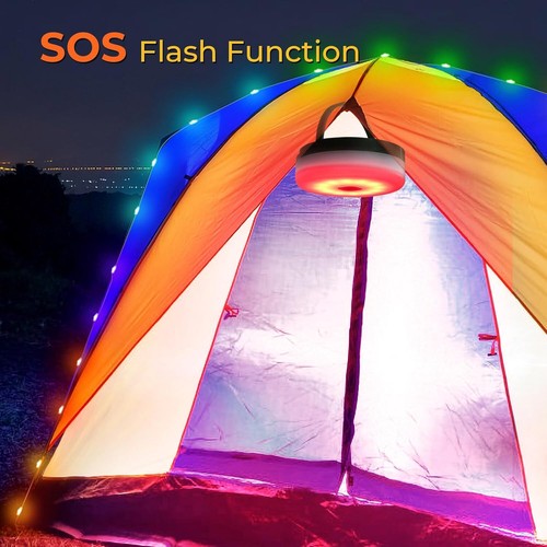 Outdoor Portable Camping Light RGB/WW Retractable String Lights Reel Waterproof - Picture 14 of 32
