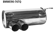 Bastuck Duplex Sportauspuff +VBR BMW 3er E92 E93 325d 330d je 2x76mm scharf