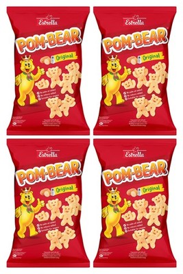 ESTRELLA POM-BEAR Original Salted Puffed Potato Chips Bags 65g 2.3oz
